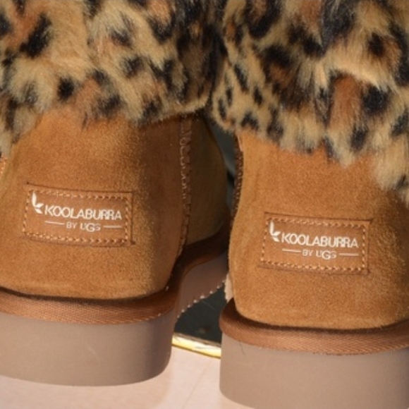 NEW KOOLABURRA BY UGG    LEOPARD FUR BOOTS - Picture 8 of 9